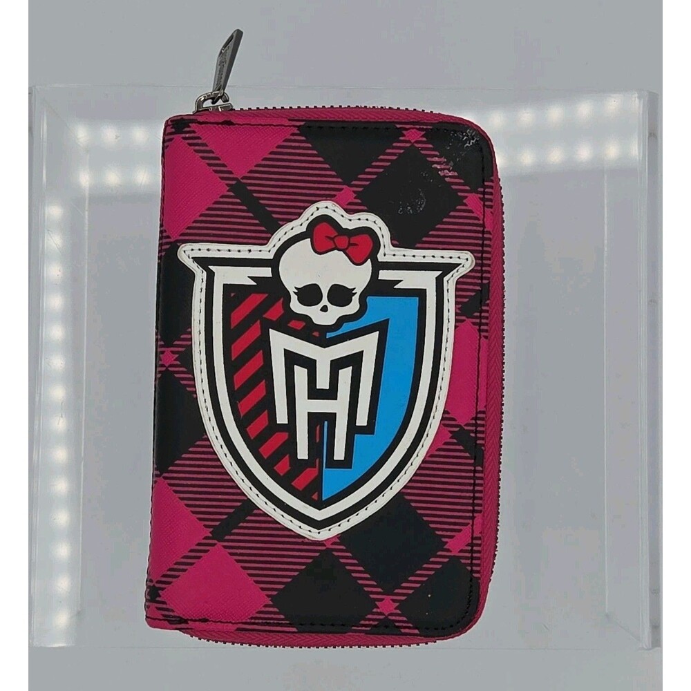 Loungefly Monster High Logo Zip Around Wallet EUC